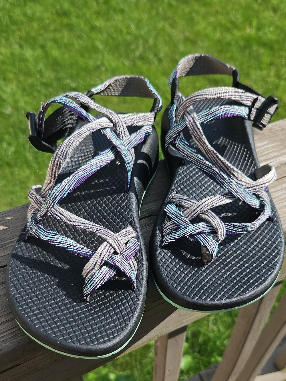 Chaco Z/Cloud Sport Sandals – Women's Size 9 – Purple & Aqua